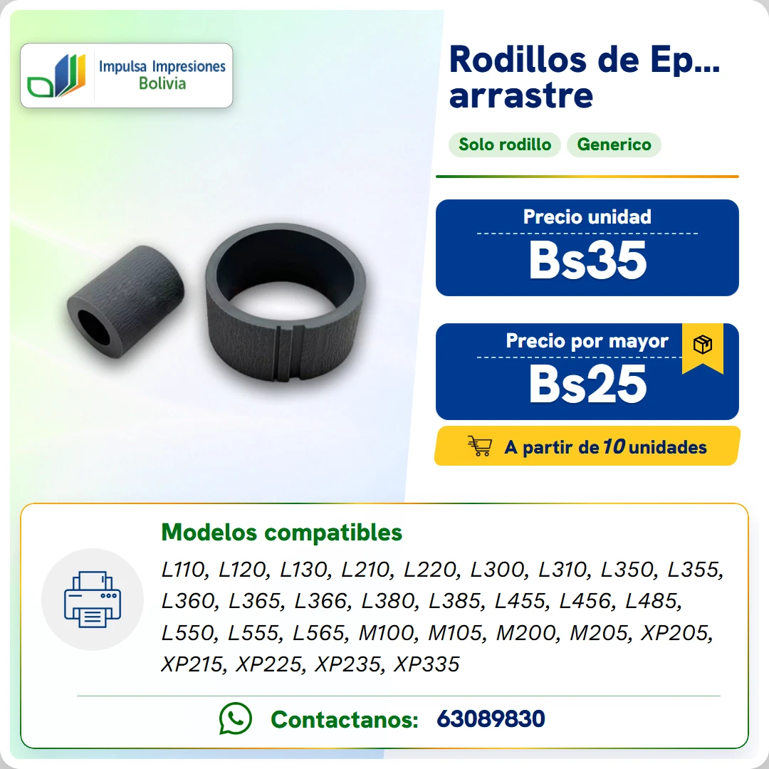 RODILLOS EPSON SERIES L3 DIGITOS ficha generada