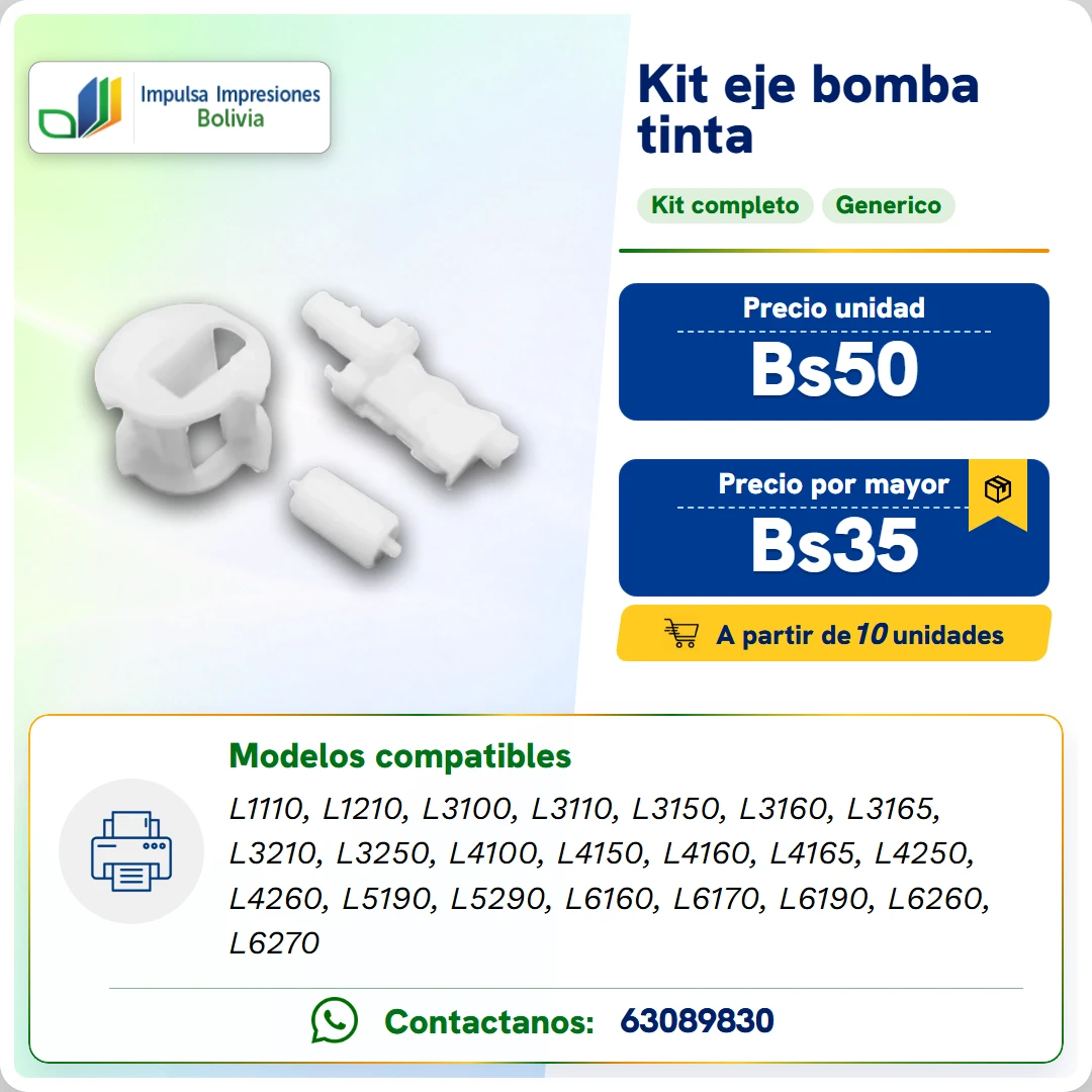 KIT EJE DE BOMBA DE TINTA ficha generada