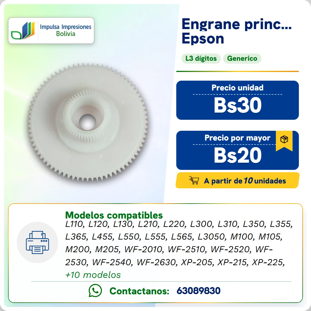 ENGRANES PRINCIPAL PAPEL EPSON L3 DIGITOS ficha generada