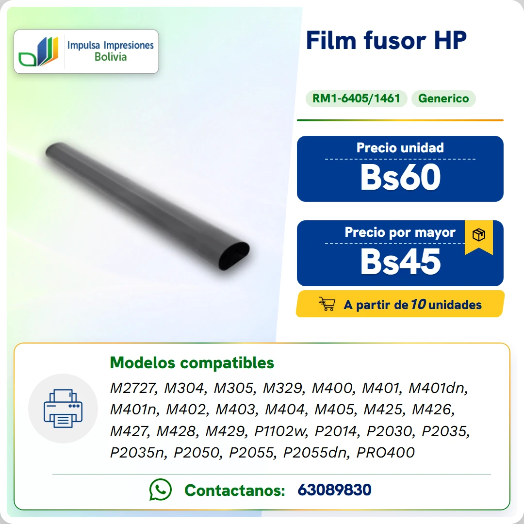 Film HP: RM1 6405 y 1461 ficha generada