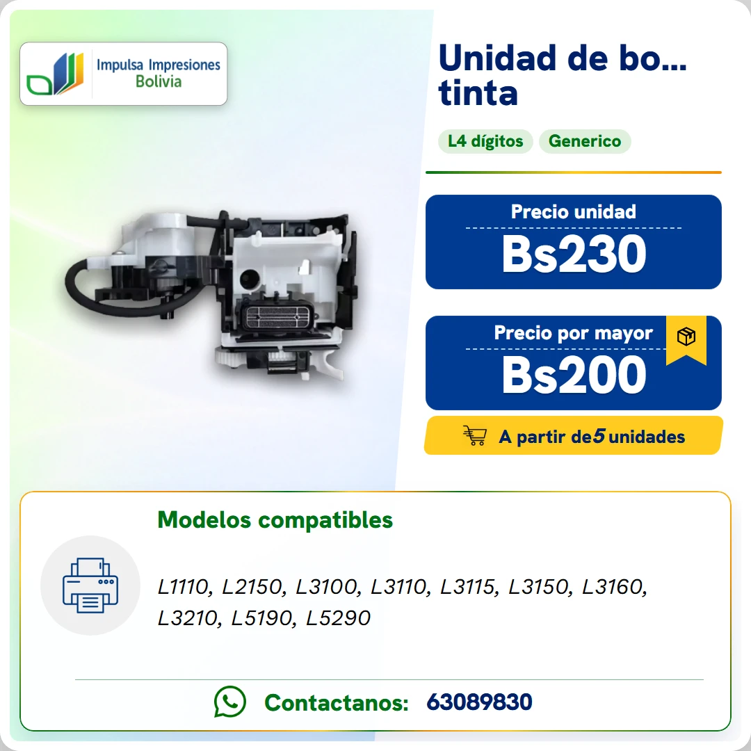 UNIDAD DE BOMBEO DE TINTA ficha generada