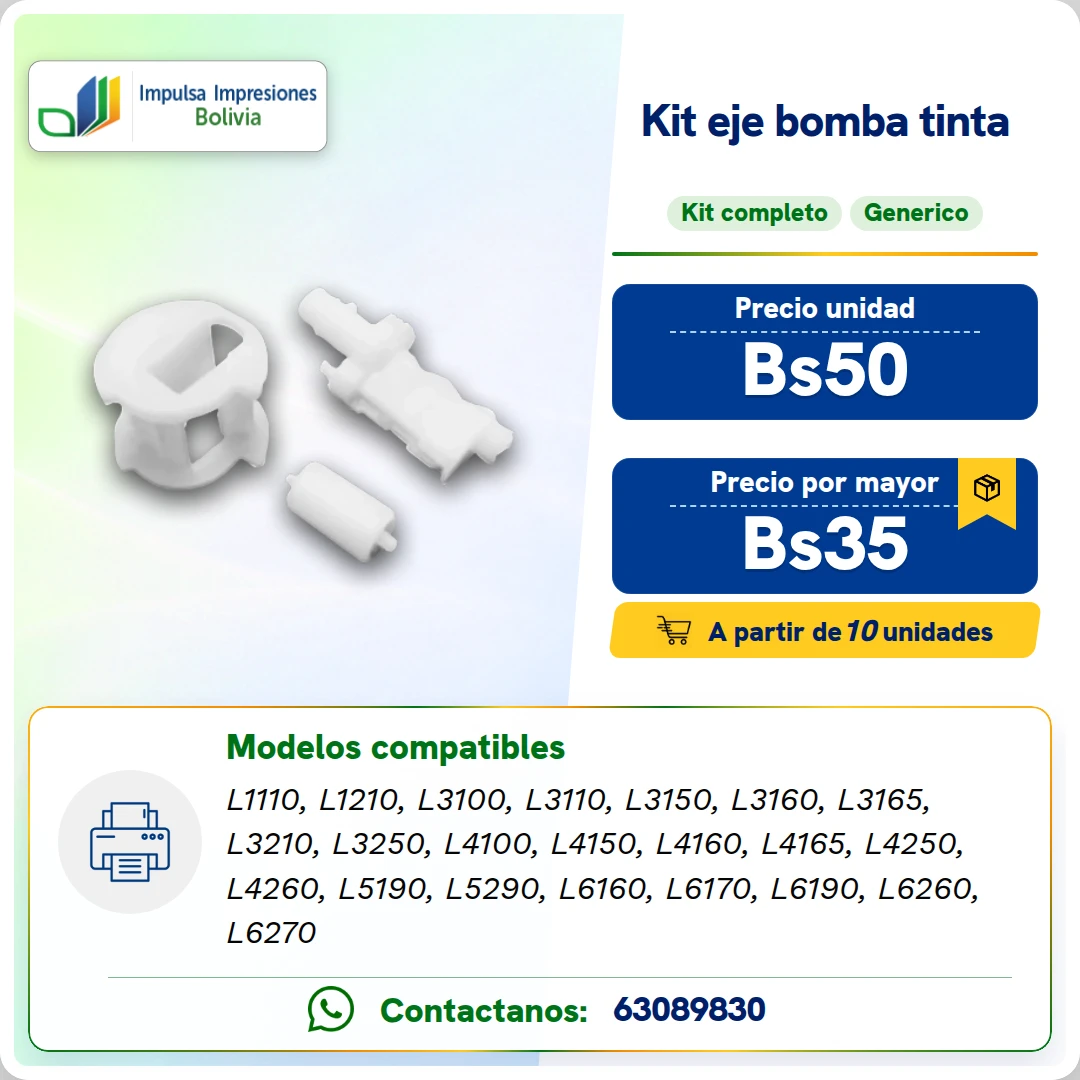 KIT EJE DE BOMBA DE TINTA ficha generada