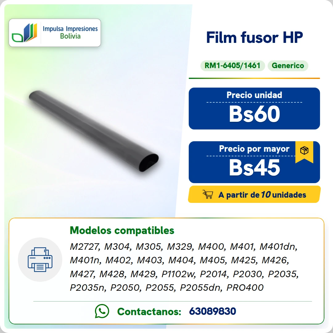 Film HP: RM1 6405 y 1461 ficha generada