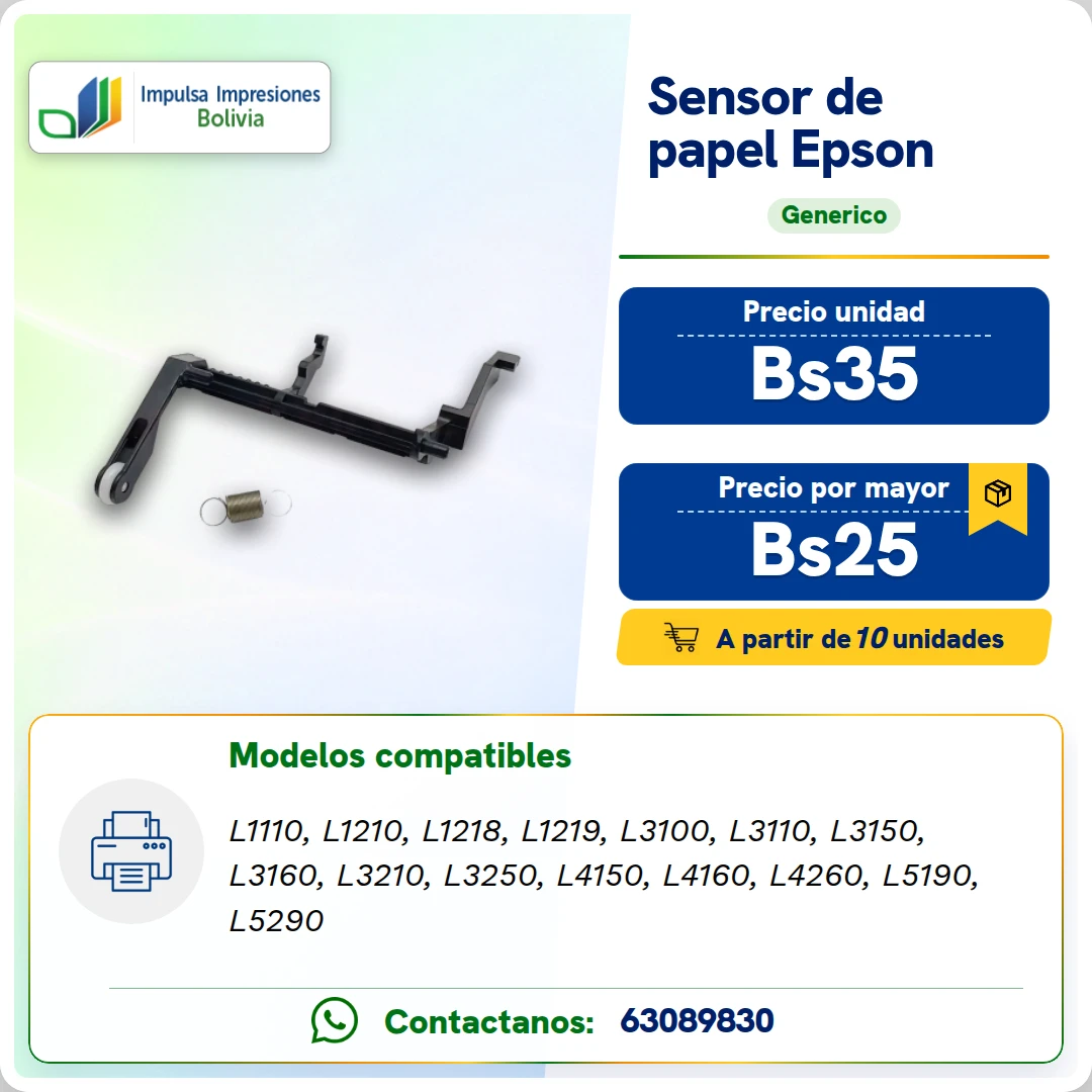 ACTUADOR SENSOR DE PAPEL ficha generada