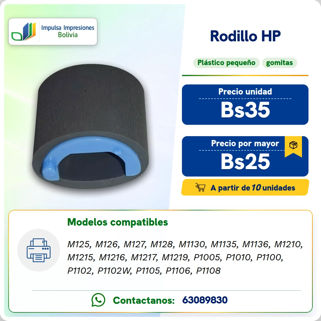 Rodillos HP RL1 1442, 2593 y 4006 ficha generada
