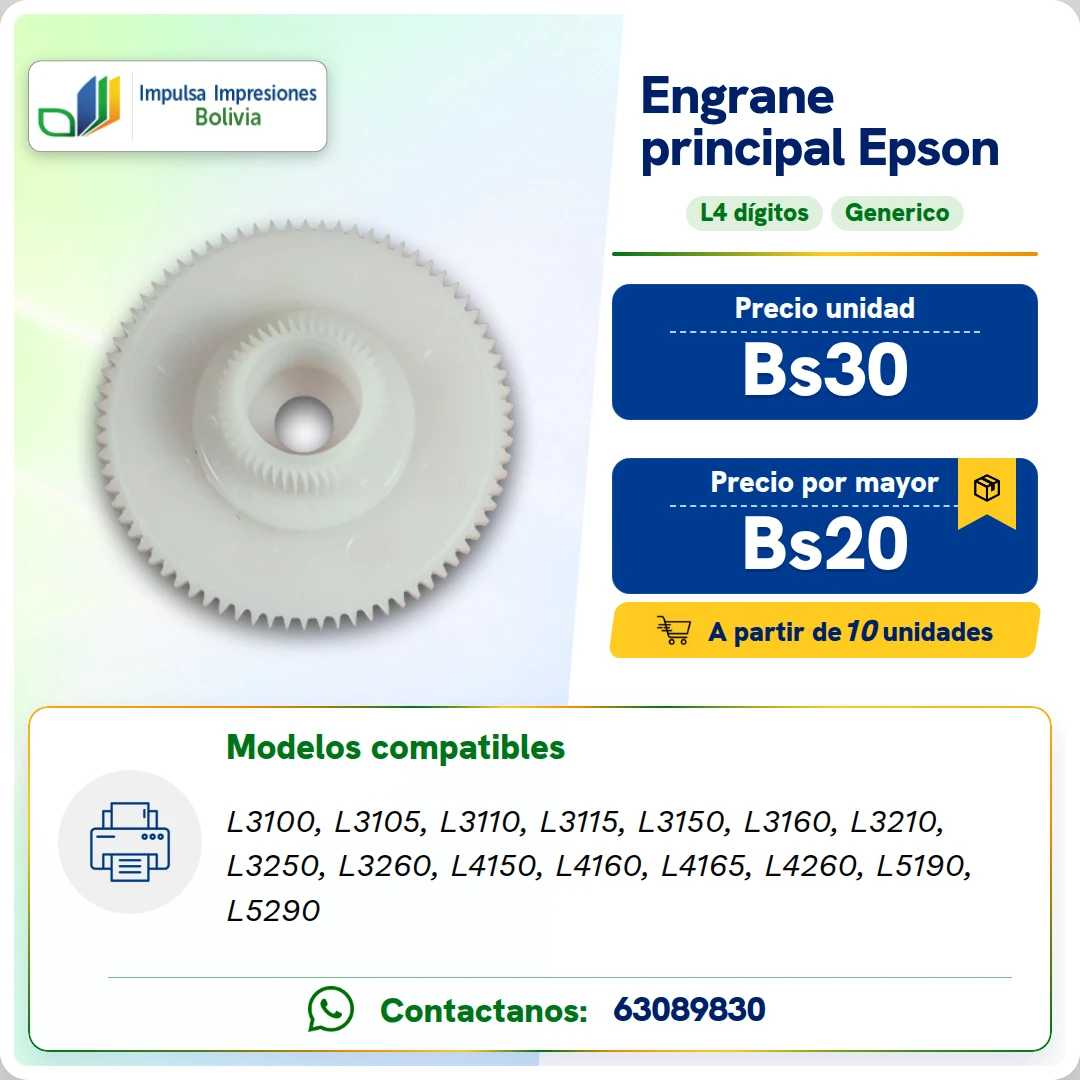 ENGRANES PRINCIPAL PAPEL EPSON L31XX – L41XX ficha generada