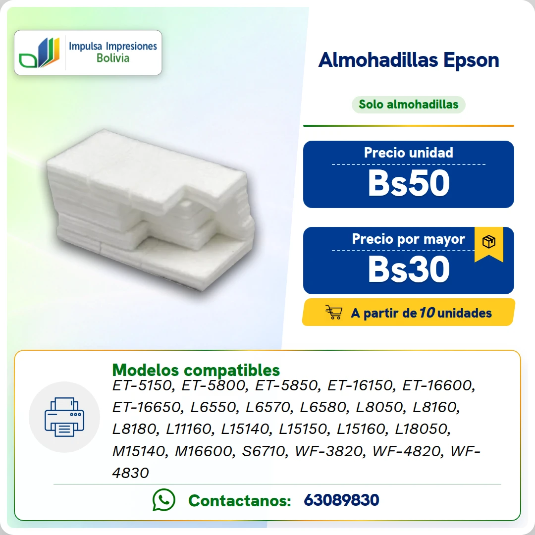 ALMOHADILLAS EPSON C9345 ficha generada