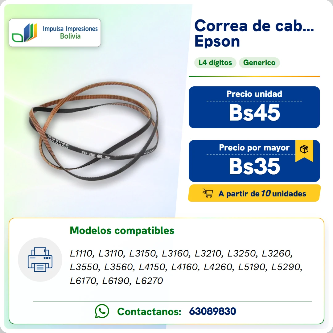 CORREA DE CABEZAL EPSON L1110-L6270 ficha generada