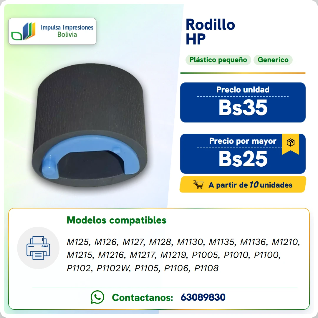 Rodillos HP RL1 1442, 2593 y 4006 ficha generada