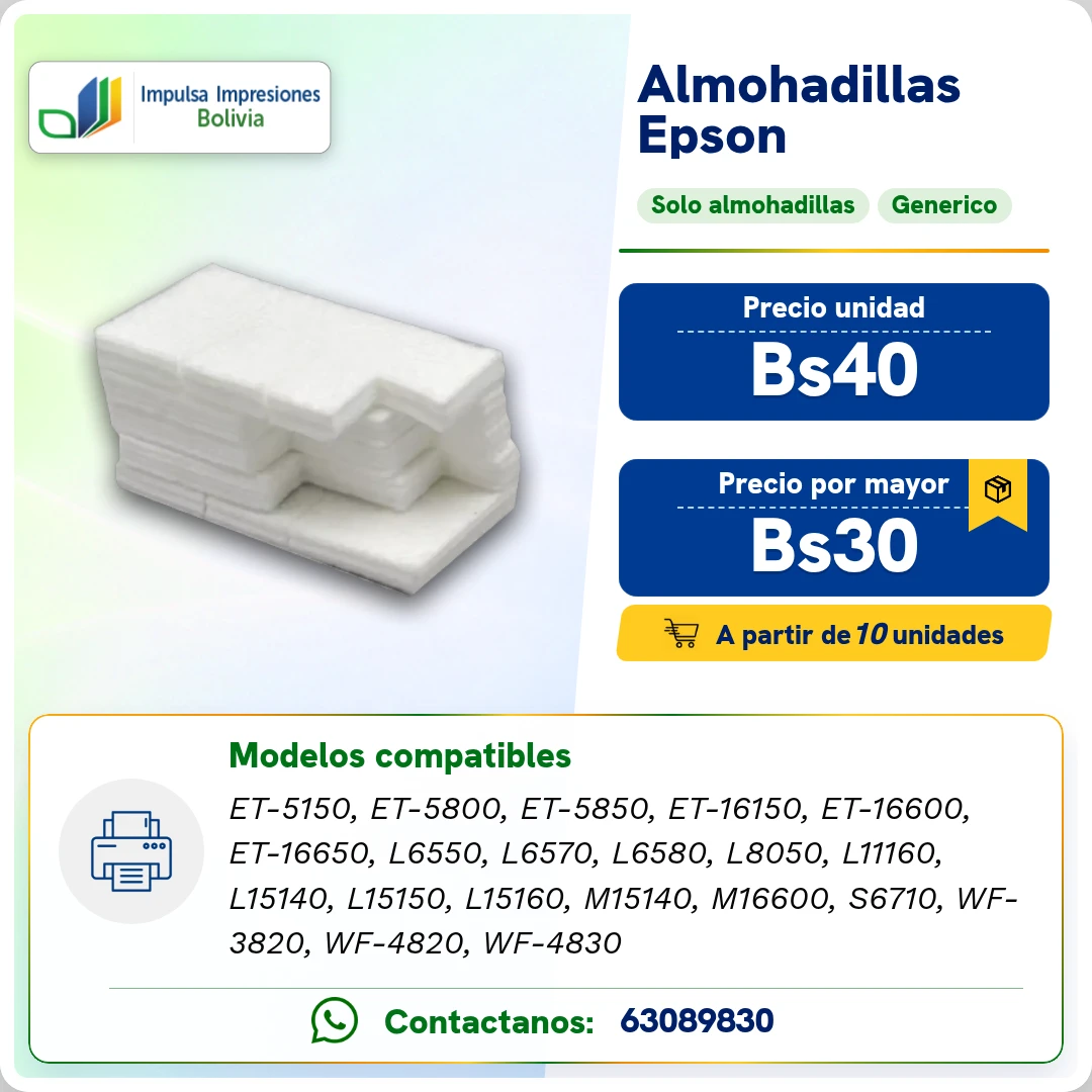 ALMOHADILLAS EPSON C9345 ficha generada