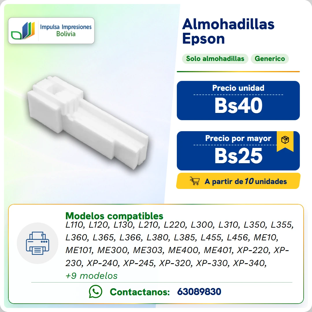 ALMOHADILLAS EPSON SERIES L3 DIGITOS (solo almohadilla) ficha generada